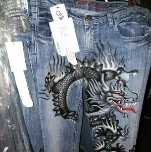 Brand New Designer Dragon Jeans
